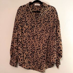 Cheetah print blouse